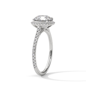 Bague en diamant moissanite de qualité supérieure pour femmes avec or blanc 14 carats et un look tendance disponible au meilleur prix de gros - Product Image 2