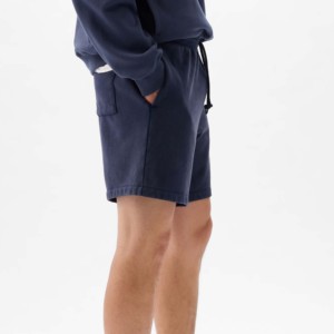 Shorts de travail décontractés pour hommes 2025, tendance, unis, écologiques, avec taille élastique, multi-poches, respirants et logo frontal - Product Image 4
