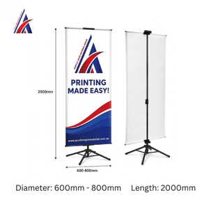 Meilleure Vente Excellent Support de Bannière à 4 Pieds 600mm 800mm x 2000mm Cadre de Présentation pour Expositions et Supermarchés - Product Image 4