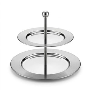 Handmade SS304 Two Tone Steel Zarina 28 cm Mirror Matte Buffet <b>Riser</b> Food Safe Cheese Tools for Home Decor Hotels Weddings - Product Image 6