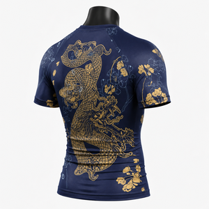 Camiseta de Compresión Personalizada para Hombre, Manga Corta, Estilo Japonés, para MMA, BJJ, Gimnasio, Entrenamiento, Ropa Deportiva Sublimada - Product Image 4