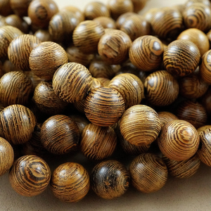 Perles de Mala en Bois Naturel Personnalisées, Forme de Boule Écologique, Style Rustique, Finition Laquée, Rangement Domestique - Product Image 5
