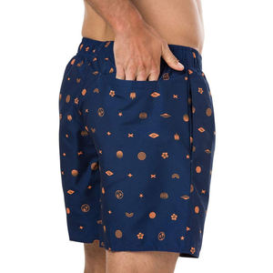 Shorts en jean pour hommes, style streetwear, délavé vintage, bords bruts, avec broderie personnalisée, patchwork et strass - Product Image 3