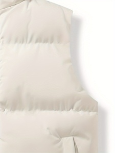 Chaleco Acolchado Ligero de Poliéster para Hombre, Estilo Informal, para el Invierno, sin Mangas - Product Image 3