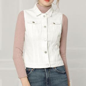 Chaqueta rasgada de Jeans de alta calidad para mujer, chaleco Vaquero de algodón informal a la moda para mujer, ligero, cómodo, a prueba de viento, botón exterior - Product Image 3