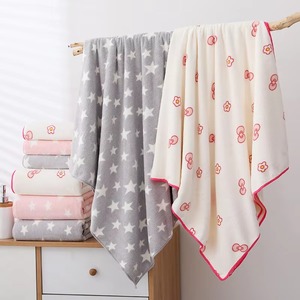 Serviettes de toilette en coton épais à haute densité GSM, texture lisse, absorption rapide, vente en gros OEM, fabricant en gros de serviettes en microfibre corail - Product Image 4