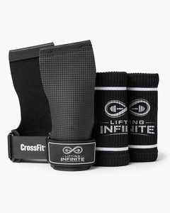 Poignées d'entraînement antidérapantes personnalisées en carbone noir sans trou pour tractions, musculation, kettlebells et gymnastique – Prise en main confortable - Product Image 1