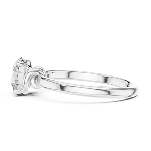 Anillo de Compromiso Personalizado de Plata de Ley 925 con Moissanita - Product Image 2