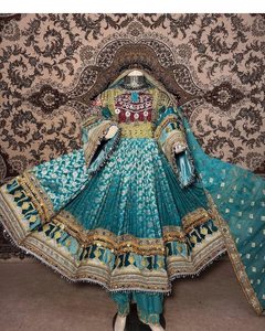 LOW MOQ Afghani Dress For Formal <b>Wedding</b> Party Breathable Long Sleeve Afghani Style <b>Wedding</b> Dresses For Women With Chiffon Shawl - Product Image 3