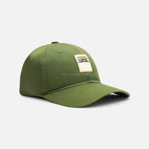 Best Selling <b>Sun</b> Protection Outdoor Wear <b>Men</b> Women 5-Panel <b>Hats</b> Custom Design Embroidery Style 100% Cotton Baseball Caps - Product Image 4