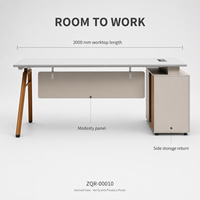 Armoire de rangement latérale de bureau moderne ArchieLeap, orange, en forme de A, 2000 mm, mobilier de bureau personnalisé ZQR-00010, à base de bois