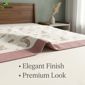 Parure de lit Super King en coton, imprimé floral Paisley élégant, linge de lit doux et luxueux avec taies d'oreiller, respirant et durable - Product Image 4