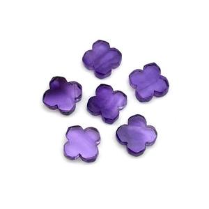 Perles d'améthyste violettes facettées, pierres précieuses naturelles en forme de trèfle, perles en vrac pour la fabrication de bijoux, fournisseur en gros, en vrac - Product Image 6