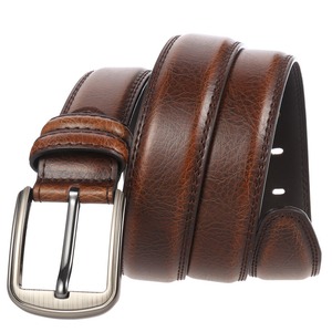 Ceintures en cuir de vachette pour hommes, design personnalisé par le fabricant, haute qualité, boucle en alliage, écologiques, respirantes, légères, style décontracté - Product Image 6