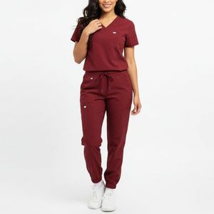 Ensemble d'uniformes infirmiers professionnels, blouses médicales tissées pour le personnel hospitalier et de santé, combinaisons respirantes de haute qualité - Product Image 4