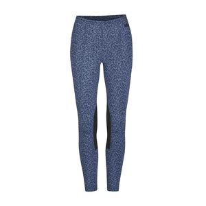 Pantalones de equitación de cintura alta para mujer, elásticos, de tela de spandex/poliéster, con bloques de color, agarre en la rodilla, tejido de punto de 220 g - Product Image 3