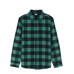 Chemise en flanelle à carreaux personnalisée pour homme, manches longues, coton, décontractée, pour l'automne, pour adultes - Product Image 1