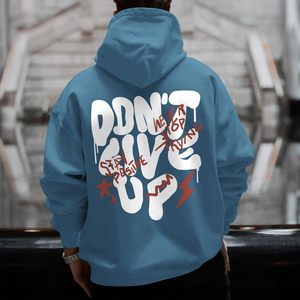 Sweat-shirt graphique unisexe personnalisé pour homme, imprimé bleu effet gouttelettes, en molleton de coton décontracté, streetwear d'hiver - Product Image 3