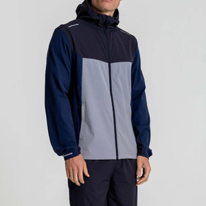 Veste de sport à capuche pour homme, unie, respirante, à séchage rapide, en polyester, pour l'hiver - Product Image 1
