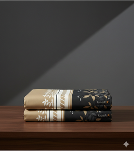 Ensemble de literie King Size en tissu respirant avec drap plat, drap-housse et 2 taies d'oreiller - Product Image 5