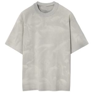 T-shirt décontracté pour homme Pro Club, coupe ample, 200g, 100% coton, col rond, manches courtes, respirant, imprimé sérigraphié sur le devant - Product Image 1