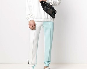Pantalon de survêtement décontracté pour homme Rapid Sports 2026, style jogger en toile épaisse, taille mi-haute côtelée, devant plat avec cordon de serrage - Product Image 2