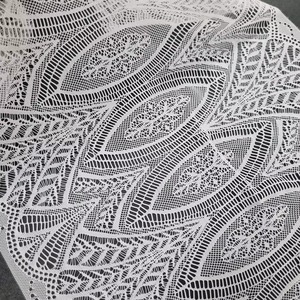 Floral Scalloped Stretch <b>Lace</b> Fabric 19cm Lightweight Nylon Spandex Wide <b>Elastic</b> Premium Korean Quality Wedding Clothes - Product Image 5