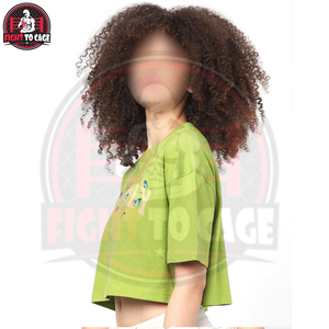 Camiseta Corta Personalizada con Logotipo para Mujer, Cuello Redondo, Diseño Gráfico, Color Verde Lima, Manga Corta, Estilo Holgado - Product Image 5