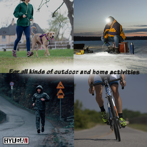 Linterna Frontal de Advertencia HYUGA PN-3, Versátil y Ligera, de Aleación de Aluminio, para Ciclismo, Senderismo, Camping, Pesca, 6000K, Luz Diurna, Alerta, IP20, 1 Año de Garantía - Product Image 2