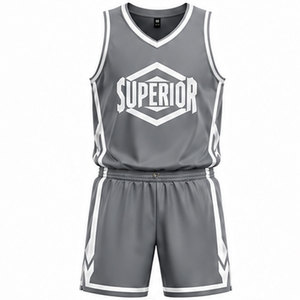 Ensemble de vêtements de sport pour équipe de basketball, avec tissu polyester de qualité supérieure, technologie d'évacuation de l'humidité et impression personnalisée vibrante - Product Image 1