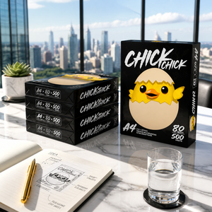 Papel de Copia Blanco A4 Chick Chick, 70g 80g, Peso Premium, Calidad Superior, Hecho en Tailandia para un Rendimiento Óptimo - Product Image 1