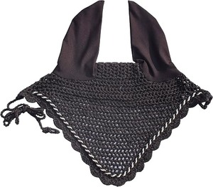 Luxury Crochet Horse Ear Bonnet Custom Color <b>Fly</b> Hood Soft Breathable Equestrian Riding Horse Protection Equipment - Product Image 3