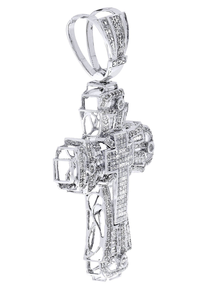 จี้รูปกางเขนมอยส์ซาไนต์แบบกำหนดเอง VVS จี้ฮิปฮอป เงินแท้ 925 ประดับเพชร จี้ศรัทธาคริสเตียน เครื่องประดับทางศาสนา - Product Image 6