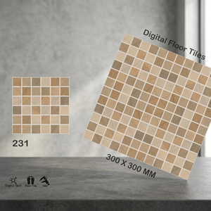 Carreaux de sol en céramique antidérapantes, 300x300mm, carreaux de cuisine et salle de bains de couleur bois, 4 pièces - Product Image 3