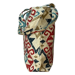 กระเป๋าถือปอกระเจาพิมพ์ลายทั้งหมดเป็นมิตรกับสิ่งแวดล้อมพร้อมที่จับปอกระเจาและซิป - Product Image 2