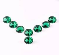Émeraude Verte Naturelle Colombienne 10x12mm Coupe Ovale Pierre Remplie de Fractures Effet de Feu Gemmes Universelles Évaluation par une Tierce Partie