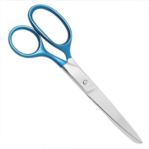 High Quality Stainless Steel Tailoring Scissors With Blue Coated Handle For <b>Sewing</b> And Thread Cutting For Fabric <b>Material</b> - Product Image 5