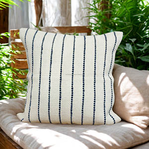 Funda de Cojín Tejida Jacquard Vintage con Borlas y Cremallera, Estilo Boho, Blanca y Marrón, para Decoración Interior Clásica - Product Image 4