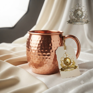 Mug Moscow Mule en Cuivre Pur Massif, Surface Lisse Sans Soudure, Vaisselle Métallique en Gros pour Bière, Cocktails et Eau Froide - Product Image 4