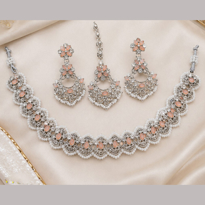 Juego de Collar y Aretes JeweleMarket para Mujer, Chapado en Oro, con Cristales de Imitación, Estilo Étnico, para Boda, Compromiso, Fiesta, Aniversario - Product Image 3