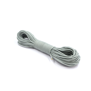 Gray 4mm Paracord <b>Rope</b> 550 Type Nylon Utility Cord for Camping, Survival, Craft and DIY Use - Product Image 1