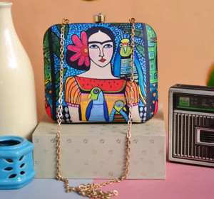 Abstract Print <b>Evening</b> <b>Bags</b> Fashionable Clutch Purse - Product Image 2