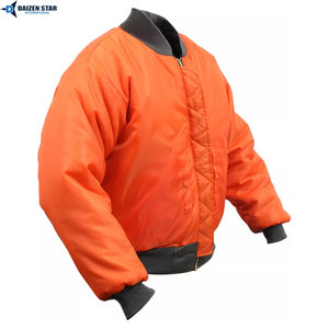 DAIZEN <b>STAR</b> INTERNATIONAL Men Bomber <b>Jacket</b> Solid Color Zipper Closure Windproof Stand Collar Front Casual Outerwear Winter Wear - Product Image 6