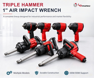 Nouveau pour clé à chocs pneumatique Triple Hammer 1 pouce 3797 Nm en alliage premium, faible vibration, légère, robuste et professionnelle - Product Image 2