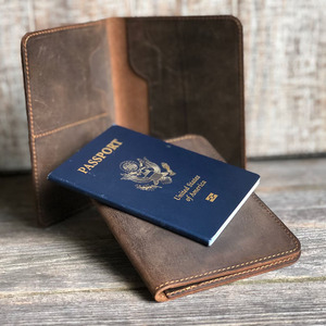 Genuine Leather <b>Passport</b> <b>Wallet</b> Slim Travel Holder Multiple Card Slots Custom Logo Wholesale OEM Manufacturer Supplier for sale - Product Image 6