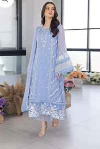 Salwar Kameez de haute qualité, style modeste et formel pour femme musulmane, toutes saisons, en organza, infroissable, séchage rapide, idéal pour mariage et Diwali - Product Image 2