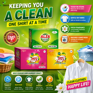 Rich Formula <b>Laundry</b> <b>Soap</b> Pack | Fabric Cleaning <b>Soap</b> <b>Bar</b> for Clothes Deep Clean Fresh Aroma Formula | Premium Care Daily Wash - Product Image 6