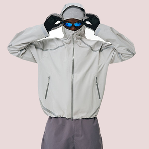 Chaqueta Cortavientos Reflectante de Nailon para Hombre, Ligera, Deportiva, para Entrenamiento al Aire Libre - Product Image 6