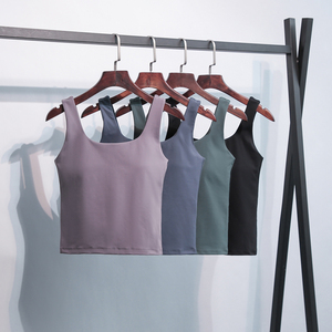Women's Scoop Neck Solid Color <b>Knitted</b> <b>Tank</b> <b>Top</b> Breathable Spandex Polyester Minimalist Style Regular Length - Product Image 4