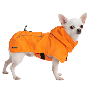 Neon Orange <b>Dog</b> Raincoat Waterproof Hooded Pet <b>Jacket</b> Lightweight Windproof Outdoor Rain Wear For Medium Large <b>Dogs</b> - Product Image 3